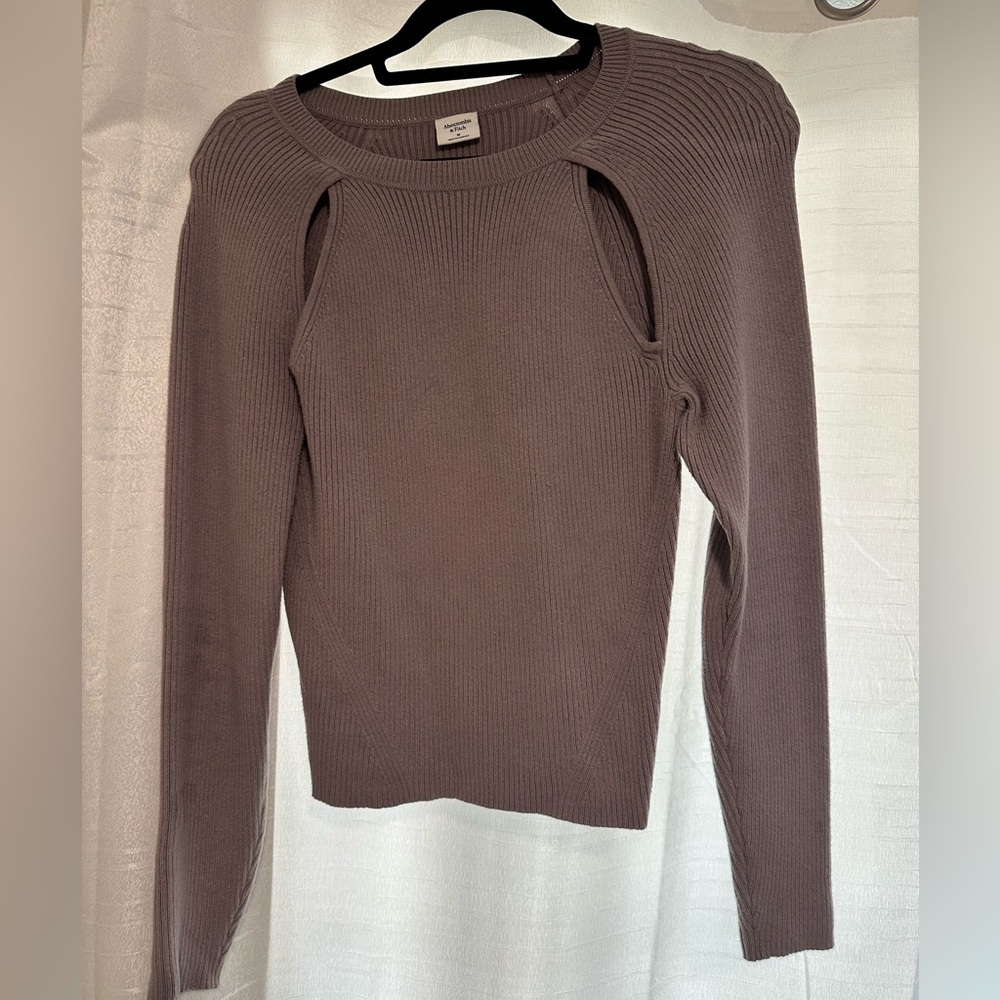 Abercrombie & Fitch Medium Sweater - Purple Gray ✨